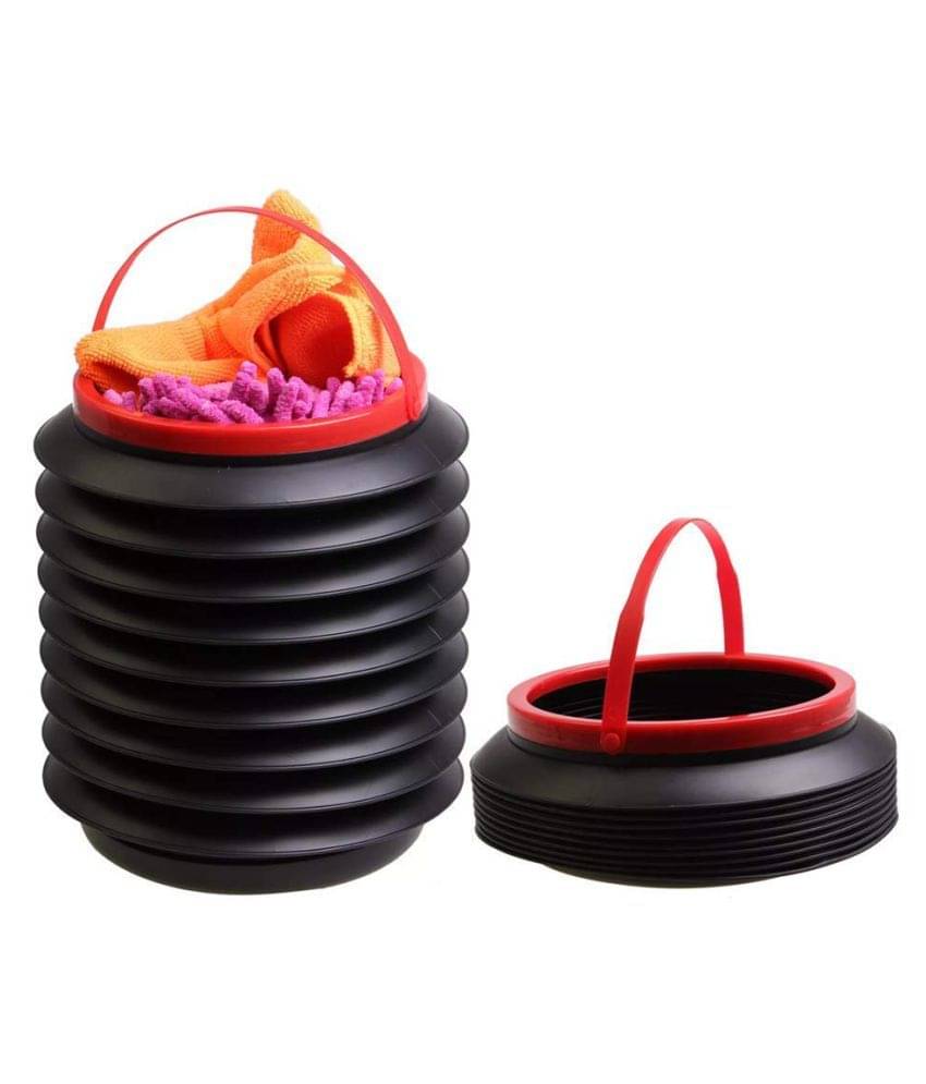     			Mini Car Manual-Lift Trash Bin Can Holder Dustbin Foldable Pack of 1