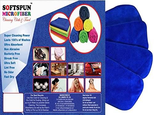 SOFTSPUN Microfiber 4 Layer Baby Pocket Diaper Inserts, Pack of 4 Large Size (Blue) Age 0-3 Months, Washable, Reusable Ultra Absorbent, Super Soft & Comfortable for Babies Skin of Newborn Baby. SOFTSPUN Microfiber 4 Layer Baby Pocket Diaper Inserts, Pack of 4 Large Size (Blue) Age 0-3 Months, Washable, Reusable Ultra Absorbent, Super Soft & Comfortable for Babies Skin of Newborn Baby.