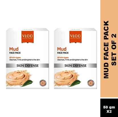     			Vlcc Skin Defense Mud Face Pack , 70G(Pack Of 2)