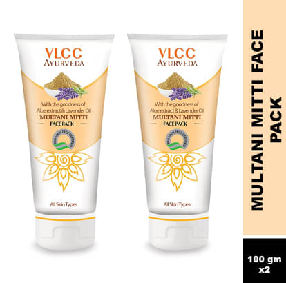 Vlcc Ayurveda Multani Mitti Face Pack 100G(Pack Of 2) Vlcc Ayurveda Multani Mitti Face Pack 100G(Pack Of 2)