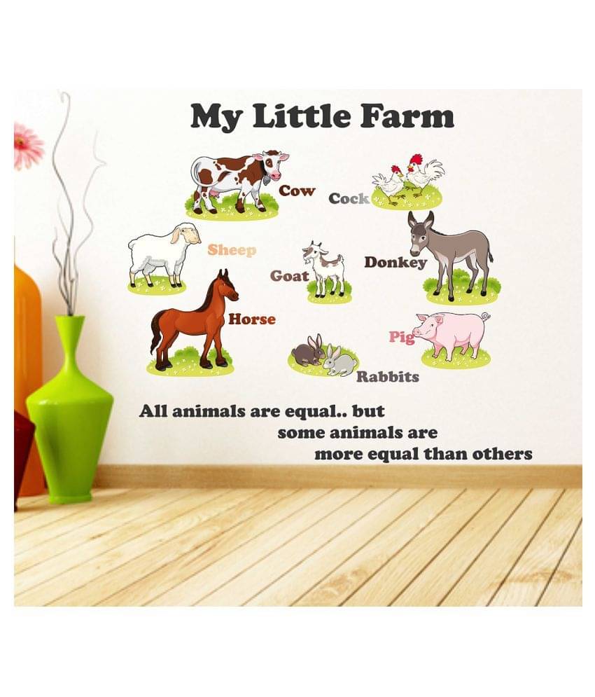 Wallzone My Little Farm 3D Sticker ( 70 x 75 cms ) Wallzone My Little Farm 3D Sticker ( 70 x 75 cms )