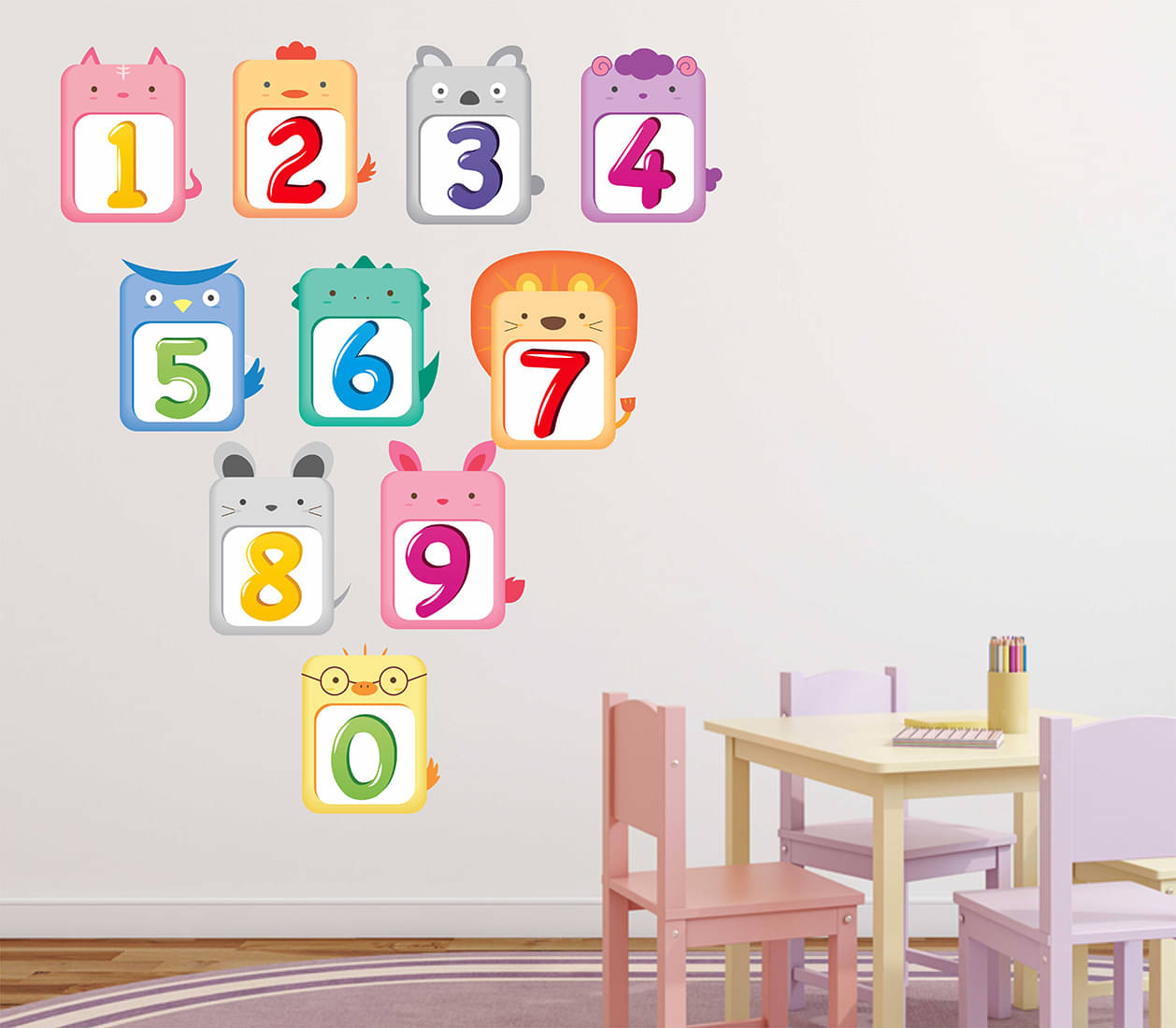 Wallzone Numbers 3D Sticker ( 70 x 75 cms ) Wallzone Numbers 3D Sticker ( 70 x 75 cms )