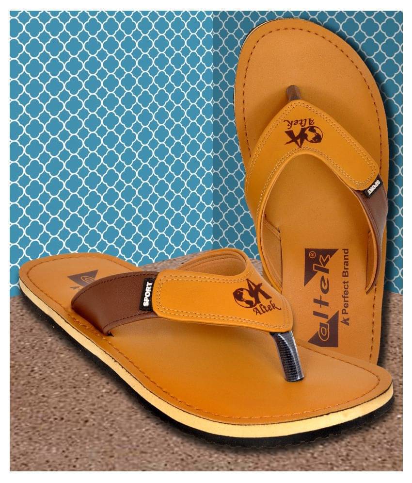     			Altek Tan Flip Flops