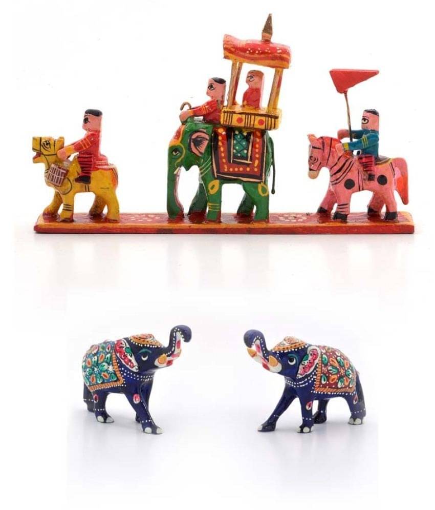     			Craft N Creation Multicolour Wood Handicraft Showpiece - Pack of 1