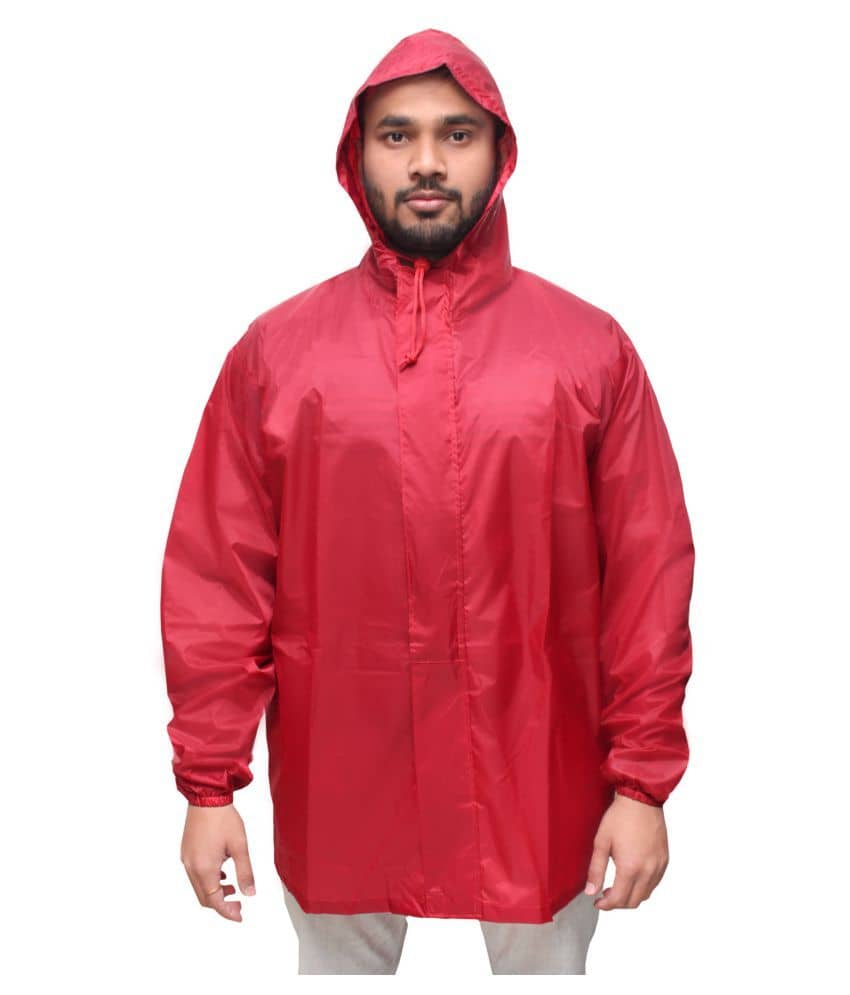 Goodluck Maroon Rain Jacket