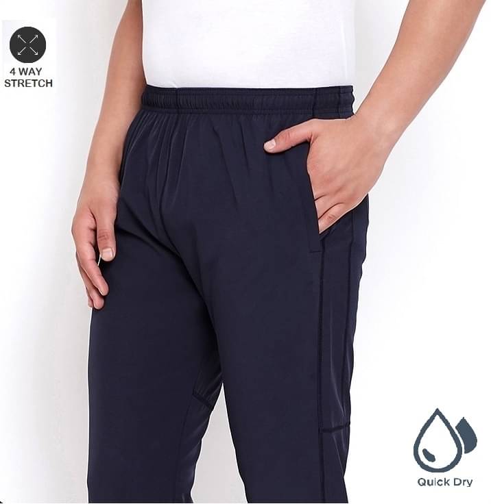     			RANBOLT - Navy Blue Polyester Men's Sports Trackpants ( Pack of 1 )