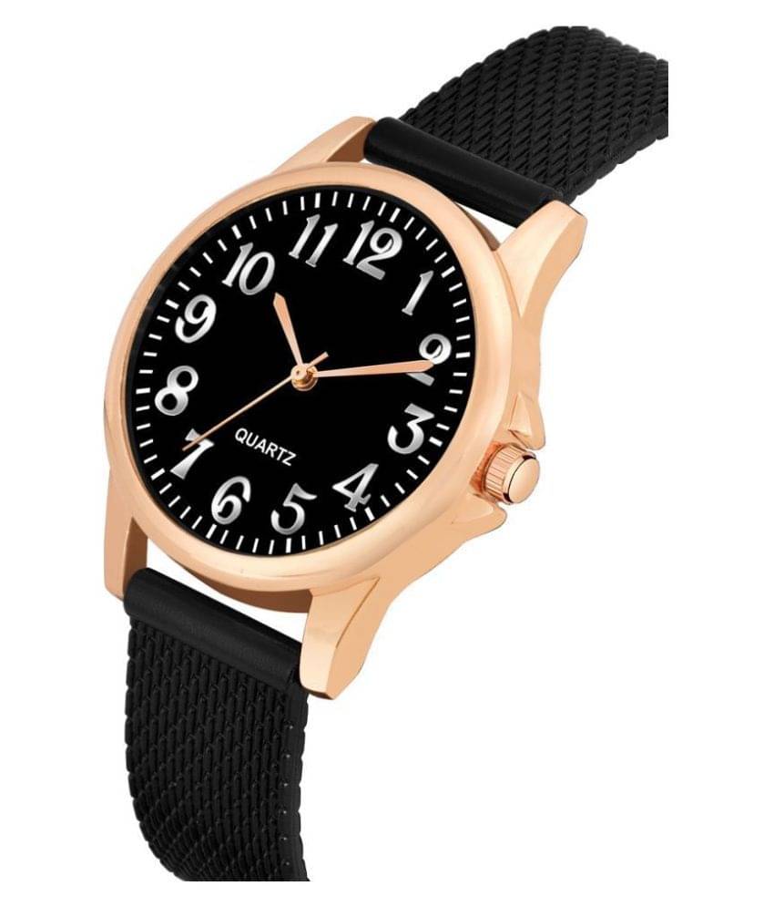     			DECLASSE - Black Silicon Analog Womens Watch