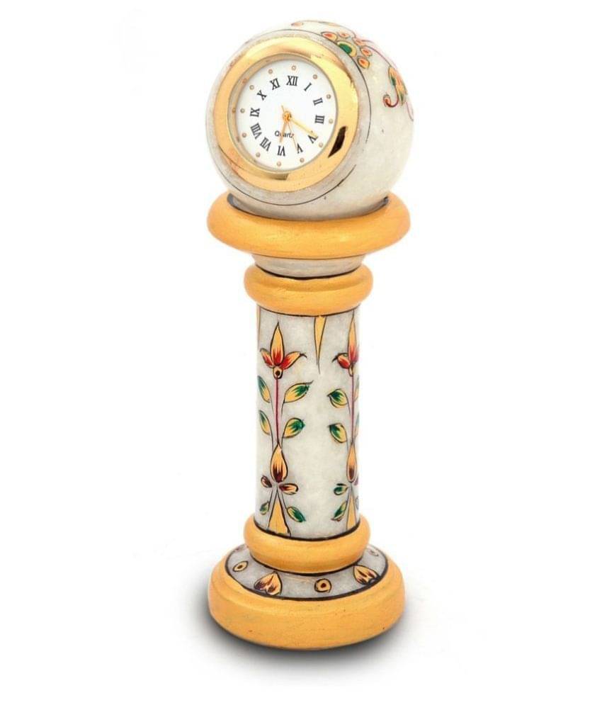     			ASHISH UNIQUETREND Analog Marble Table Clock - Pack of 1