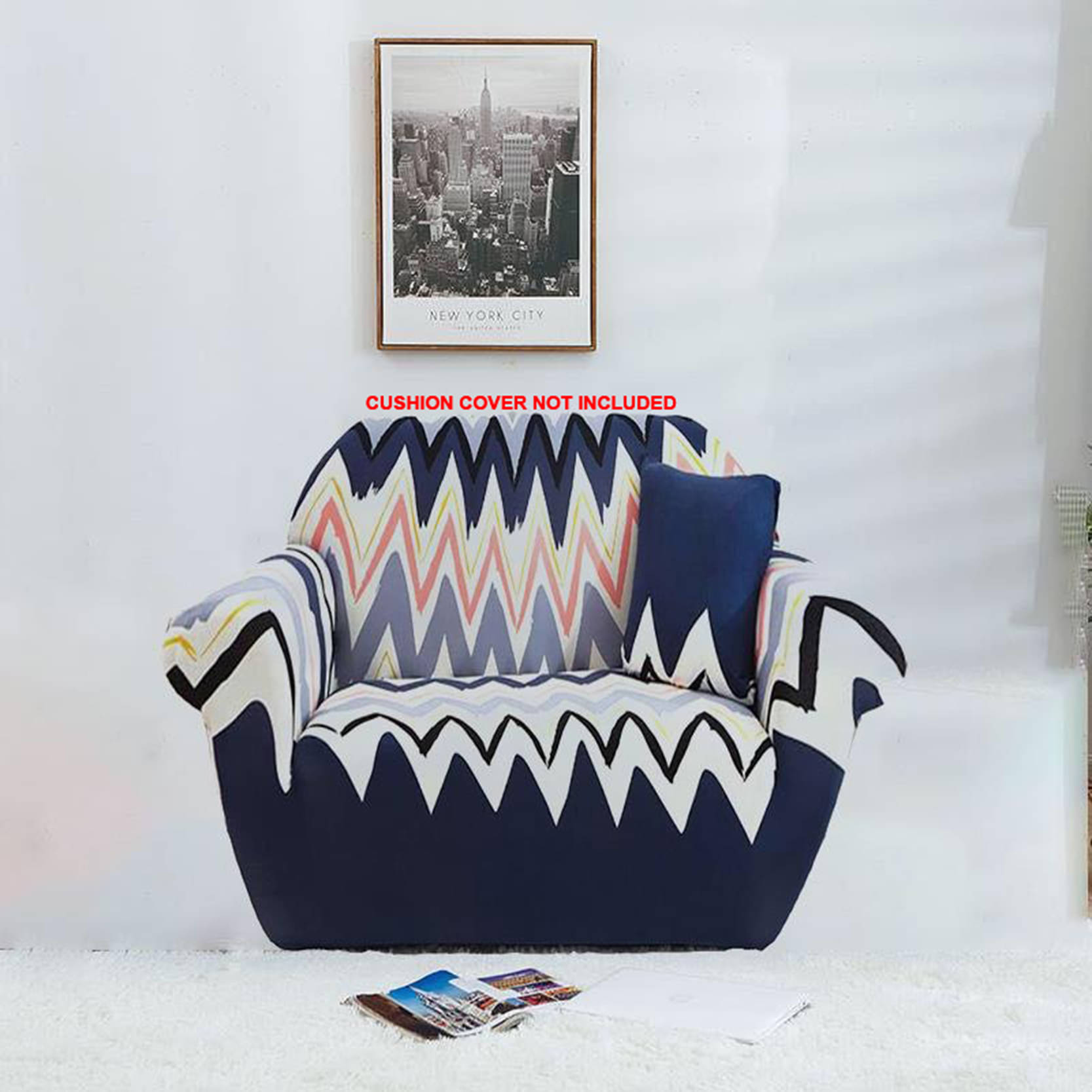     			House Of Quirk 1 Seater Polyester Single Sofa Cover Set