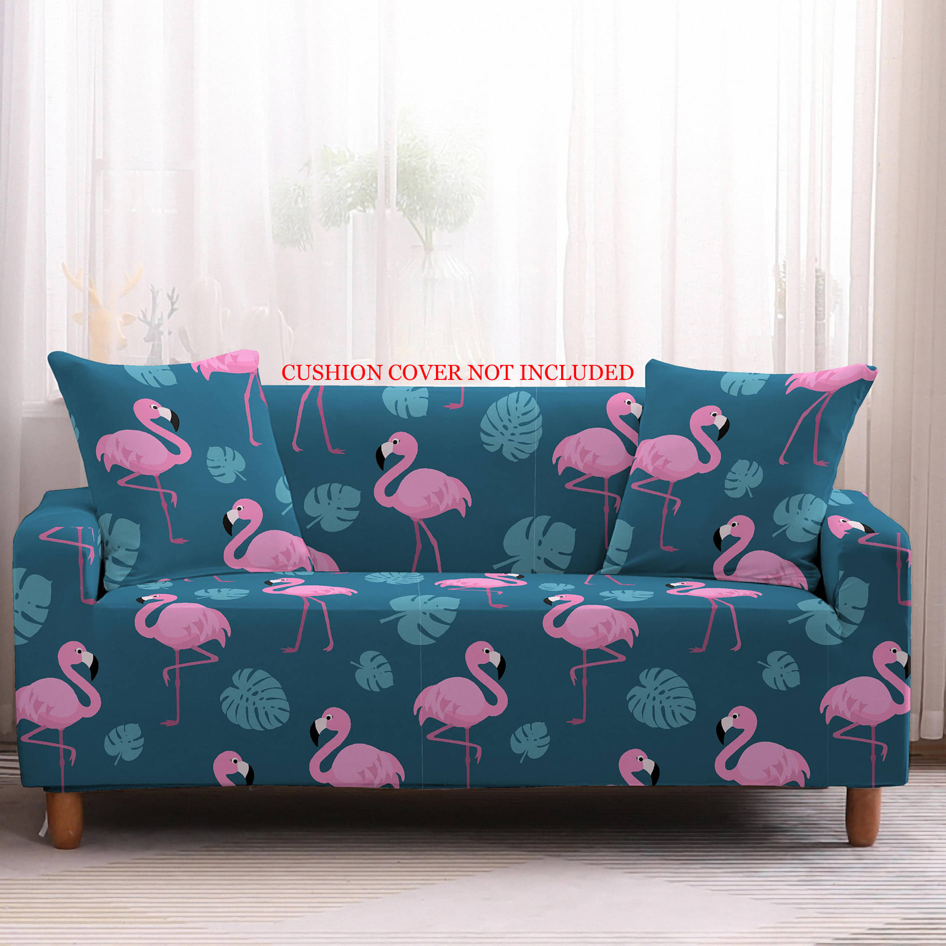     			House Of Quirk 2 Seater Polyester Single Sofa Cover Set