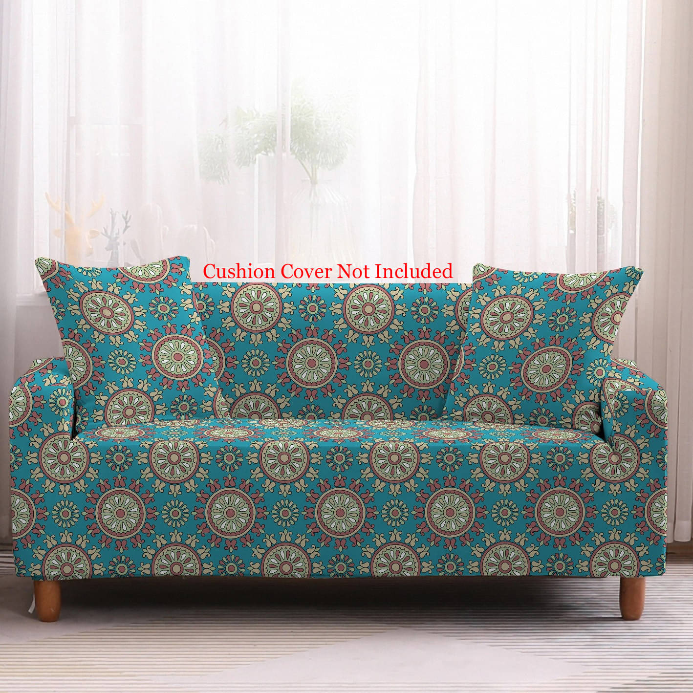 House Of Quirk 2 Seater Polyester Single Sofa Cover Set House Of Quirk 2 Seater Polyester Single Sofa Cover Set