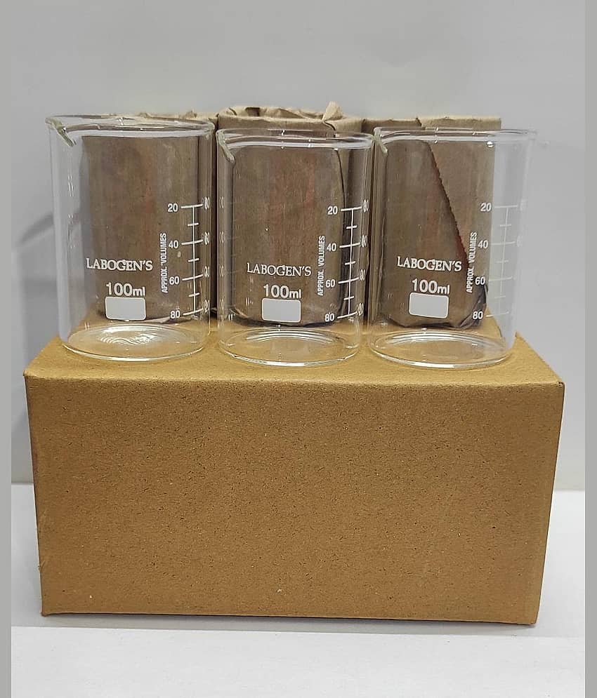 Labogens Glass Beaker 100ml (Pack of 6 pcs) - Stationery | Buy online on ZillyBuy