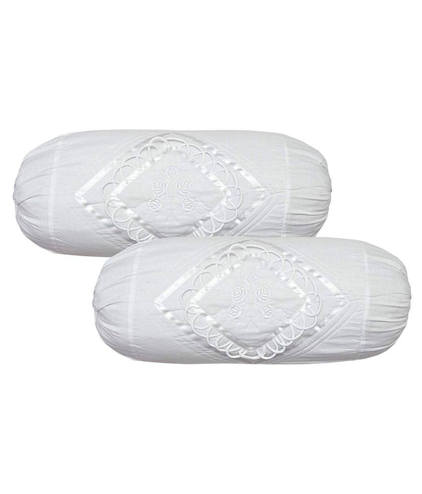 MAHALUXMI COLLECTION Set of 2 Cotton Bolster Covers MAHALUXMI COLLECTION Set of 2 Cotton Bolster Covers