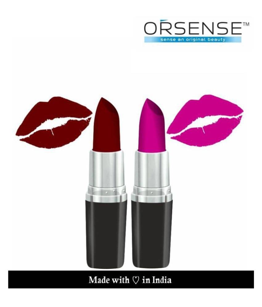     			orsense Lipstick Maroon Pack of 2 121 g