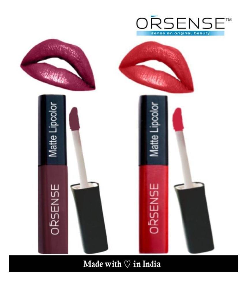     			orsense Liquid Lipstick Red Pack of 2 10 g
