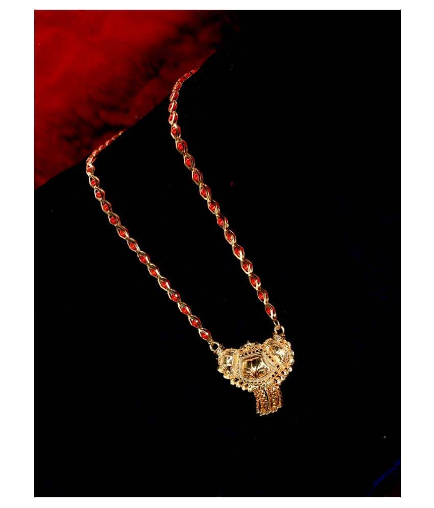 shankhraj mall Golden Mangalsutra ( Pack of 1 )