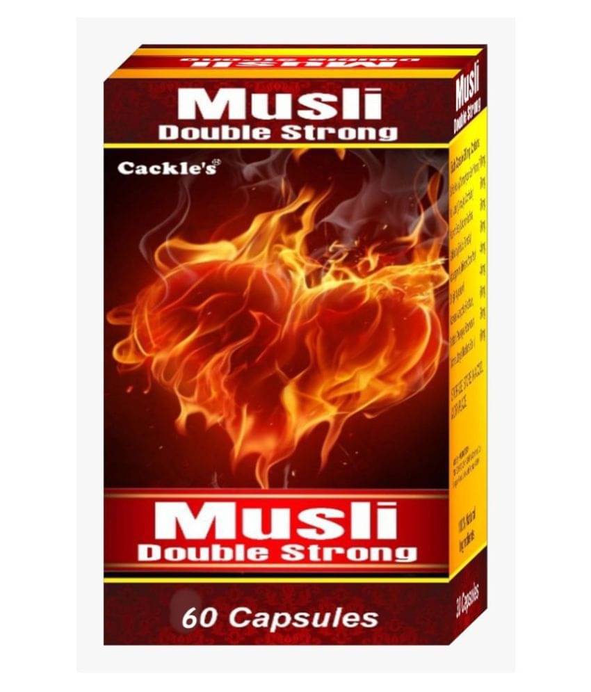 Cackle'S Musli Double Strong Capsule 60 No.S Pack of 1 Cackle'S Musli Double Strong Capsule 60 No.S Pack of 1