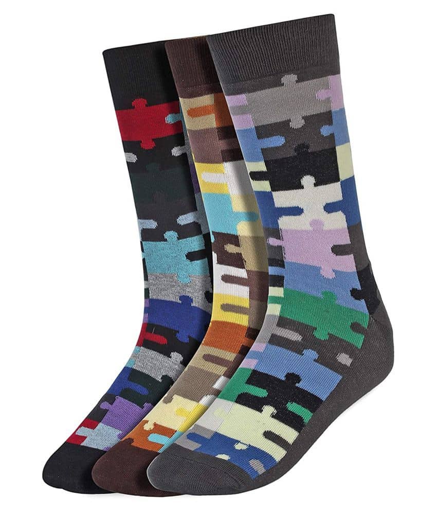 Creature - Cotton Men's Printed Multicolor Full Length Socks ( Pack of 3 ) - Socks | Buy online on ZillyBuy
