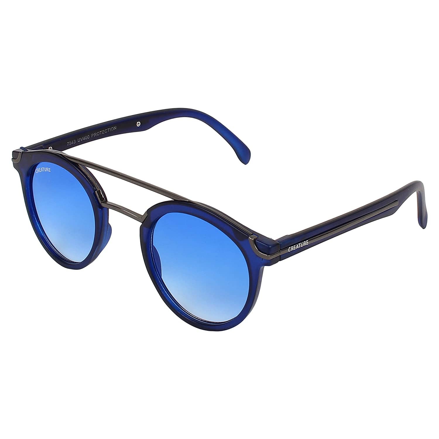 Creature - Navy Blue Round Sunglasses ( Pack of 1 ) - Sunglasses | Buy online on ZillyBuy