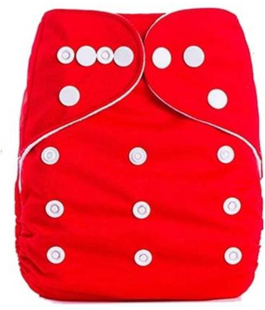 CHILD CHIC Reusable Baby Infant Cotton Cloth Washable Diaper Nappies(2 DIAPERS WITH 2 FIVE LAYER MICROFIBER INSERTS)