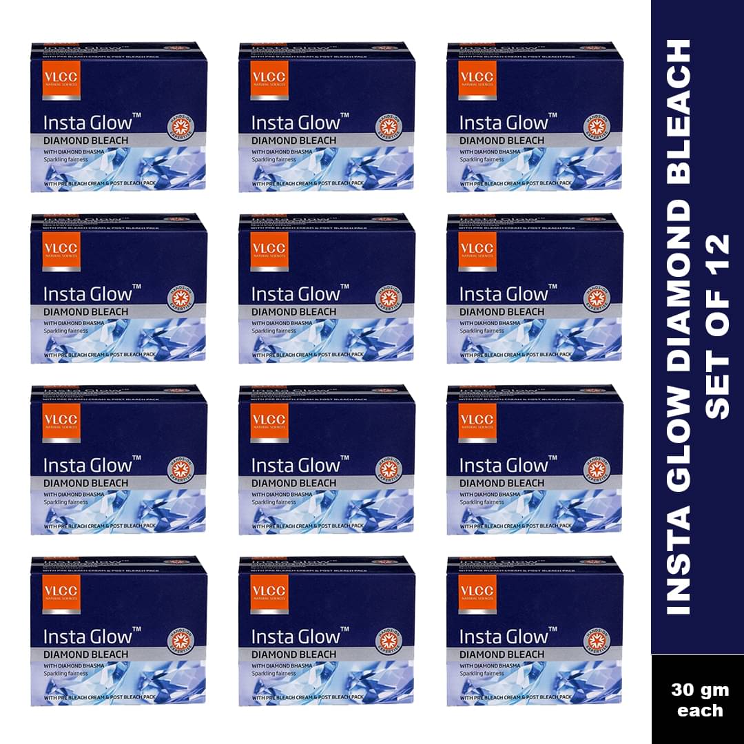     			Vlcc Instaglow Diamond Bleach , 30G(Pack Of 12)