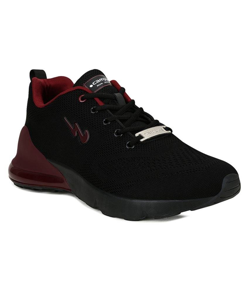     			Campus FLYING FURY Black  Men's Sports Running Shoes