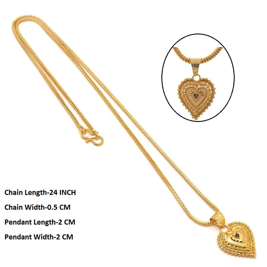Jewar Mandi - Golden Pendant ( Pack of 1 )