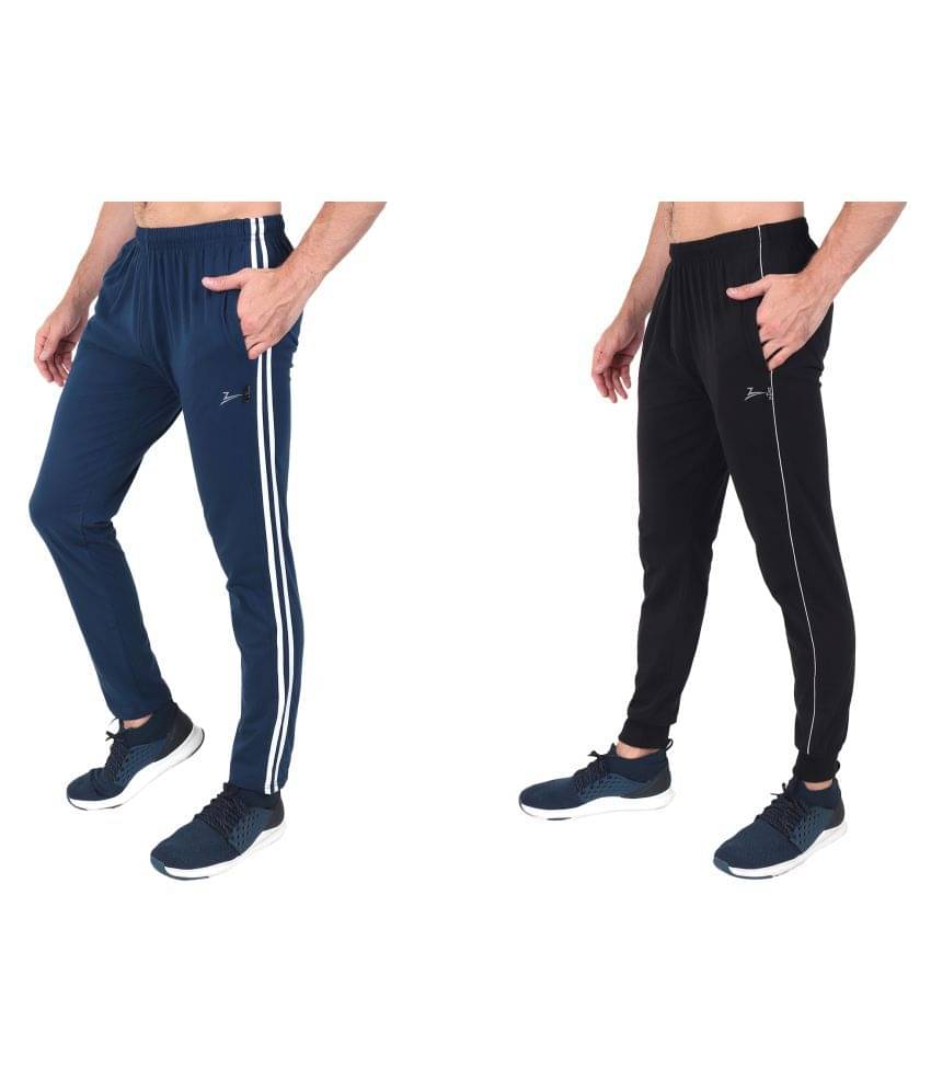 Zeffit Multi Cotton Blend Trackpants Pack of 2 Zeffit Multi Cotton Blend Trackpants Pack of 2