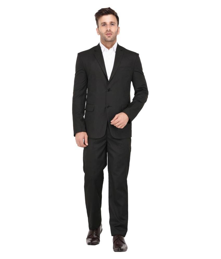     			KMB ROYAL Black 2 Piece Suit