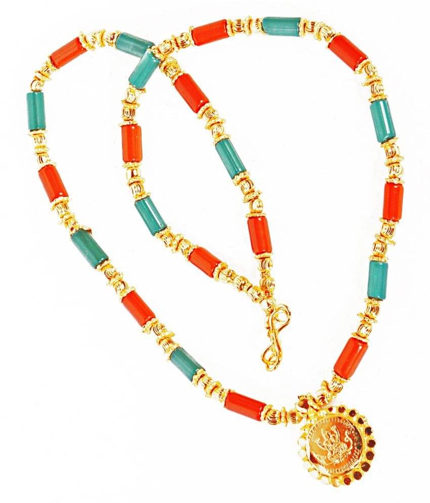 KRIMO GOLD PLATED LAXMI DESIGN NECKLACE MANGALSUTRA FOR WOMEN-10058 KRIMO GOLD PLATED LAXMI DESIGN NECKLACE MANGALSUTRA FOR WOMEN-10058