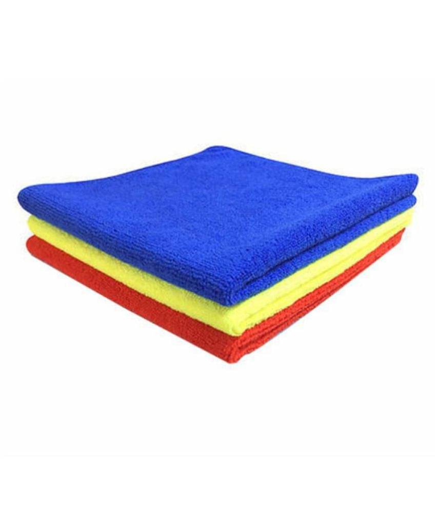     			INGENS Microfiber Cleaning Cloths,40x40cms 250GSM Multi-Colour! Highly Absorbent, Lint and Streak Free, Multi -Purpose Wash Cloth for Kitchen, Car, Window, Stainless Steel, silverware.(PACK OF 3)