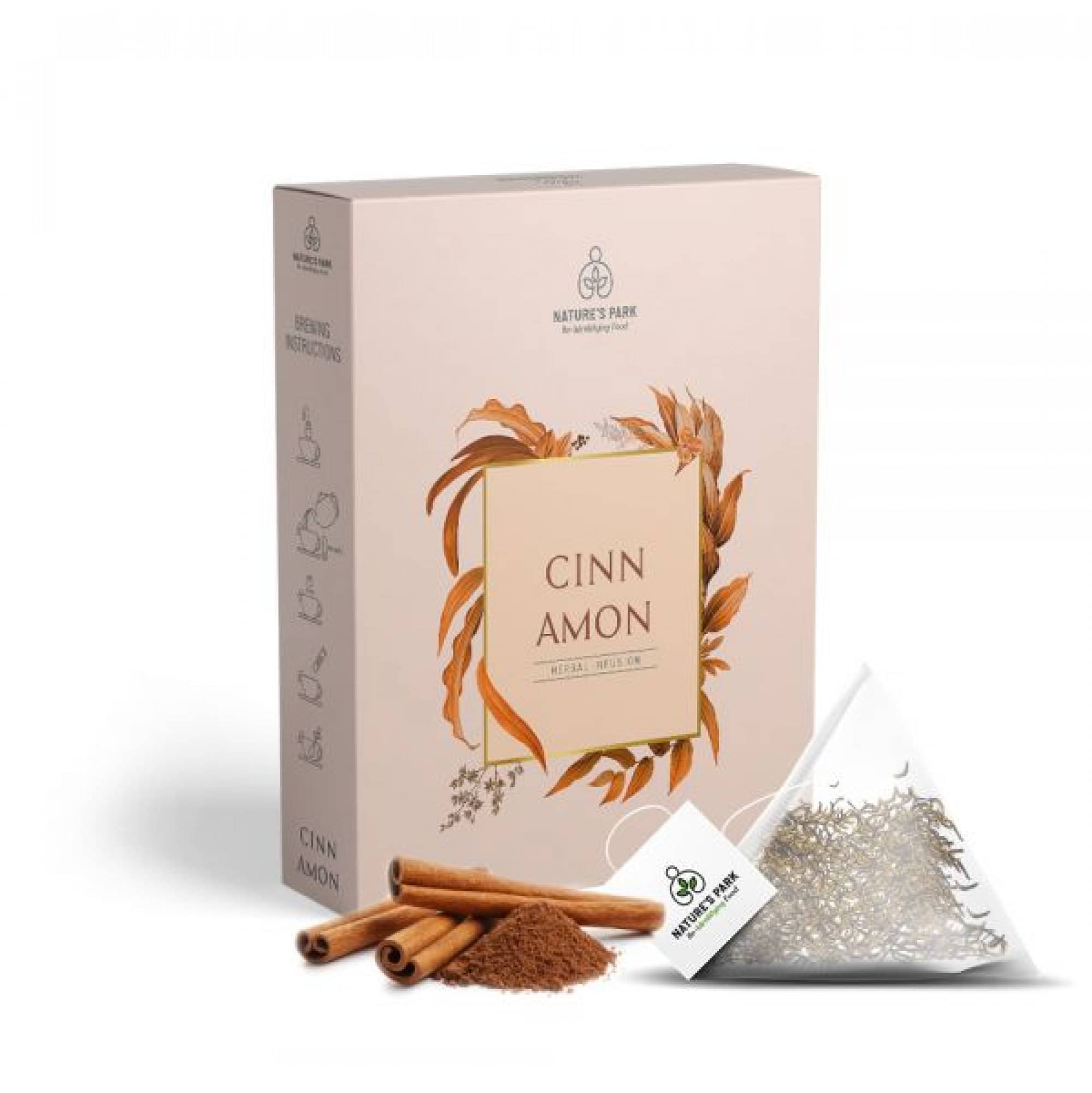 Nature's Park Cinnamon Tea Bags 40 gm     			Nature's Park Cinnamon Tea Bags 40 gm