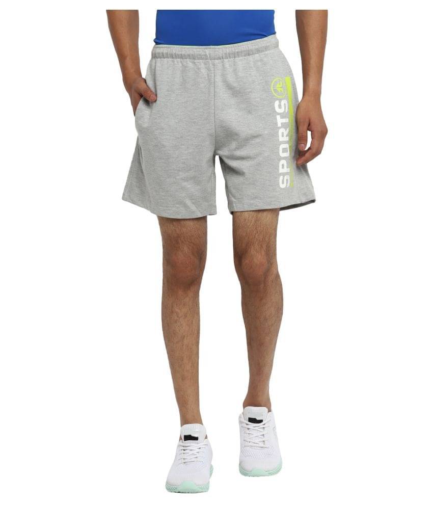 OFF LIMITS Grey Polyester Running Shorts OFF LIMITS Grey Polyester Running Shorts