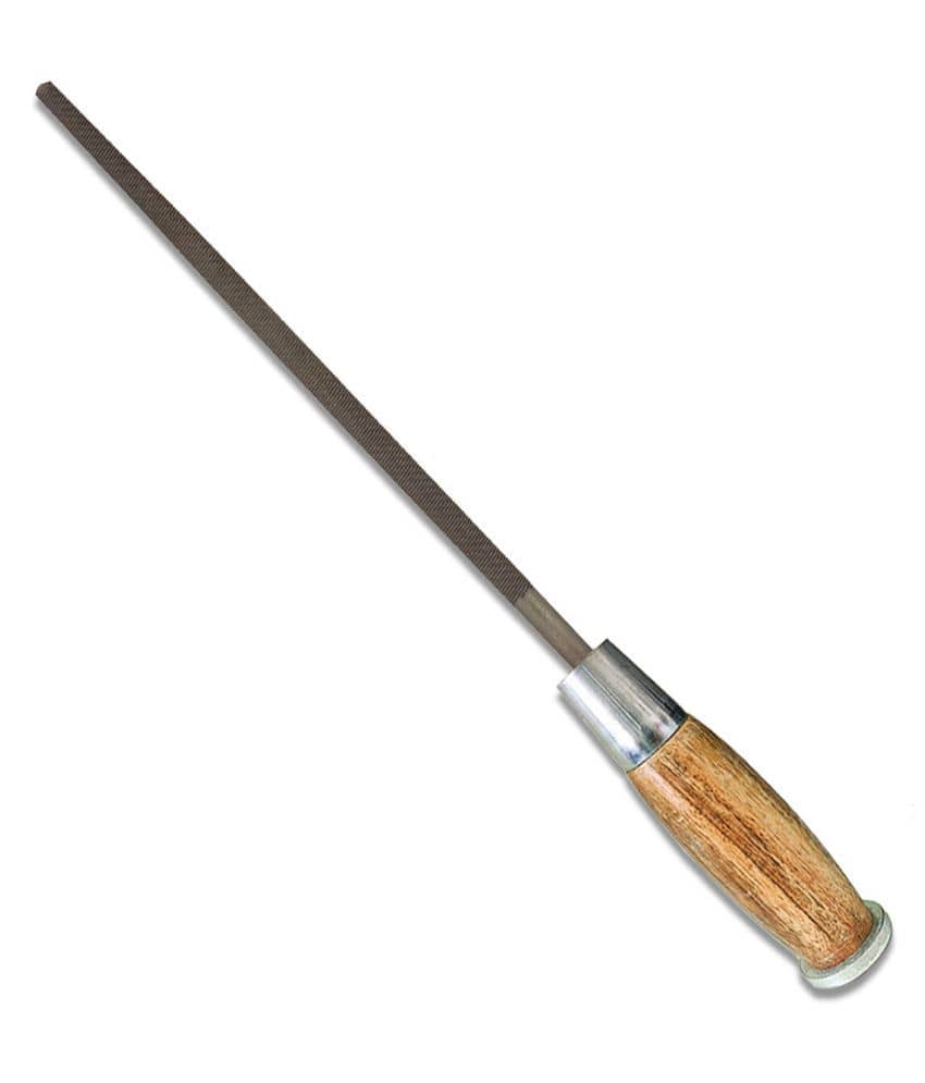 Amb File Wooden Handle Steel Cut Round 8 Inches