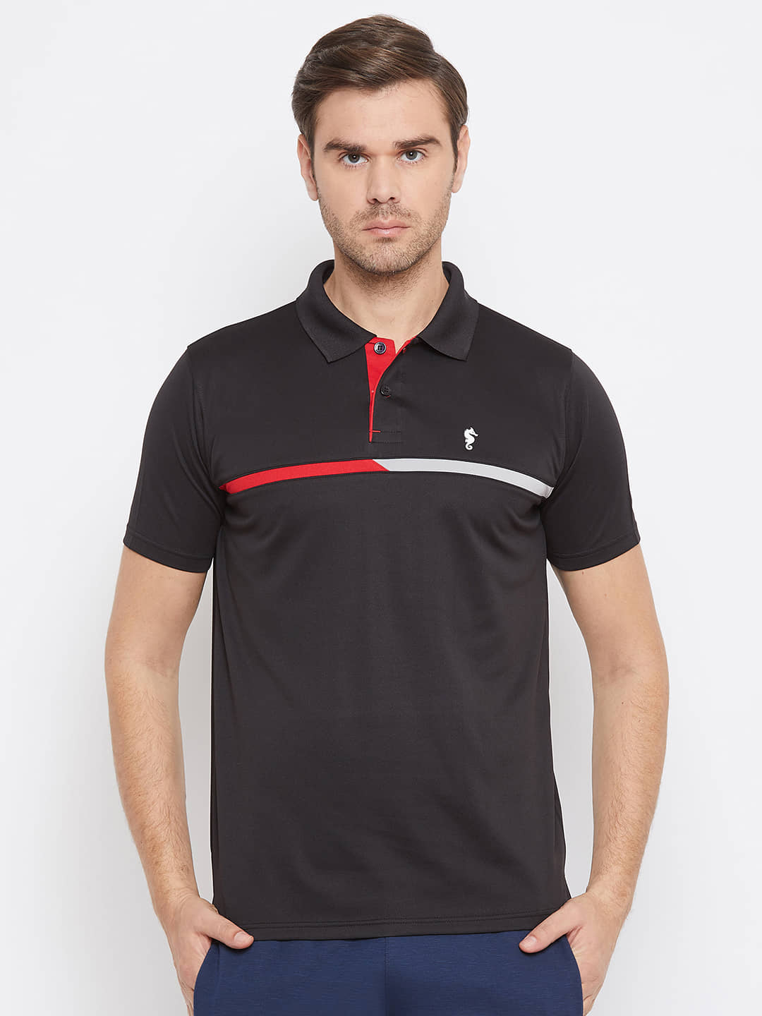 EPPE Black Polyester Polo T-Shirt Single Pack