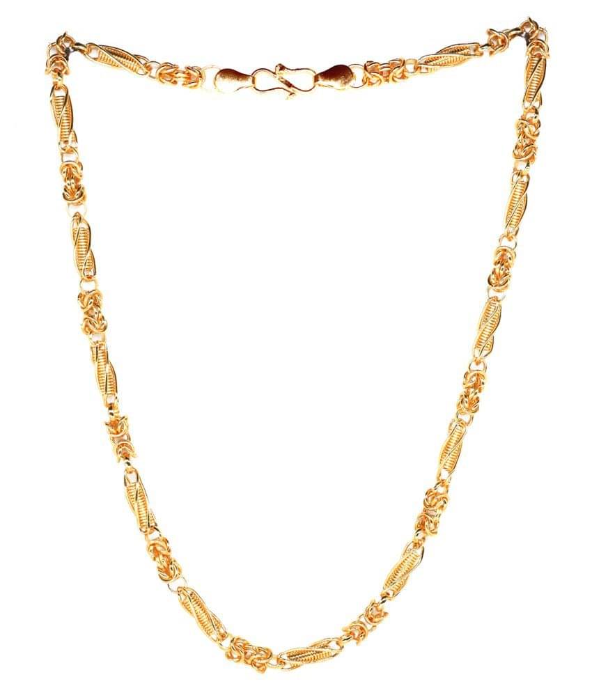     			KRIMO Gold Plated Chain ( Set of 1 )