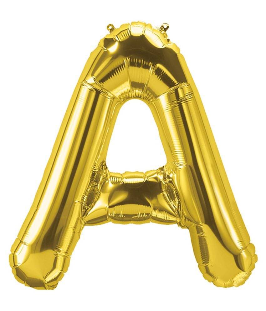     			Blooms Unique Alphabet Foil Balloon -A (Golden)
