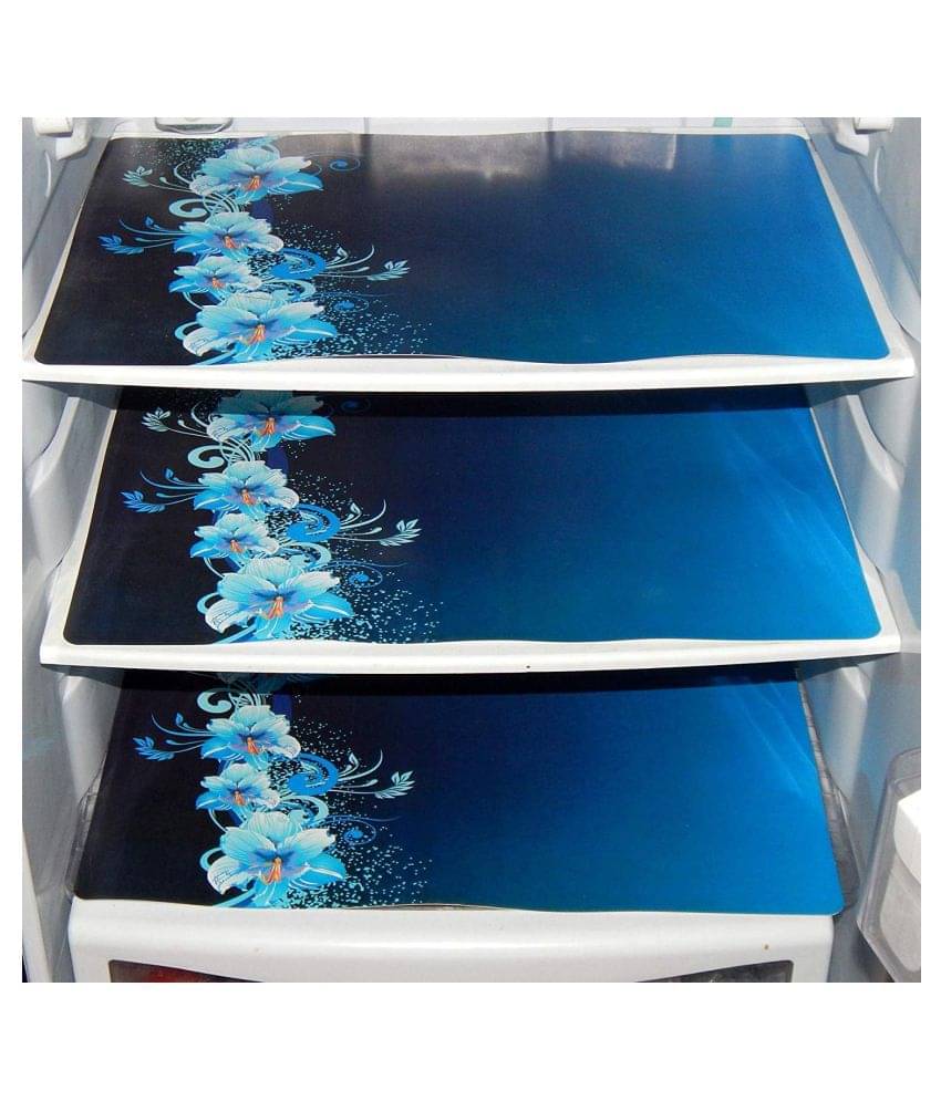     			Blue PVC Fridge Mats (Pack of 3)
