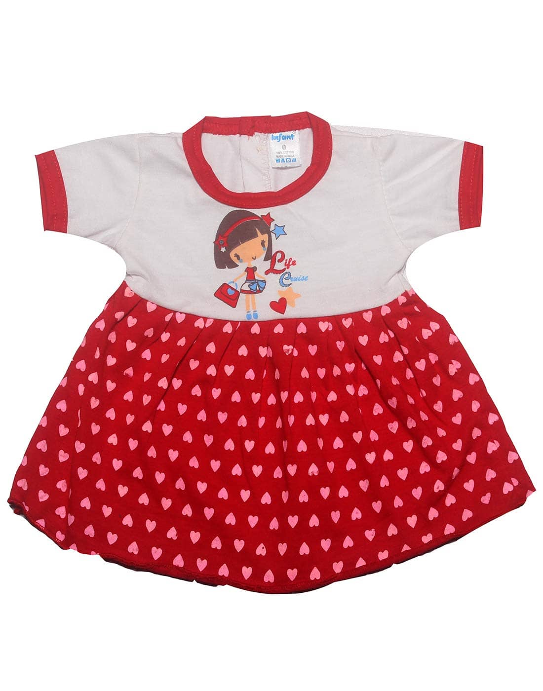 INFANT Baby Girls 100% Cotton Frocks ( Multi )