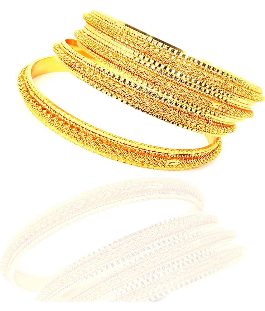 KRIMO Traditional Gold Plated Designer Bangles Jewellery For Women / Girls-10091 - Bangles & Bracelets | Buy online on ZillyBuy