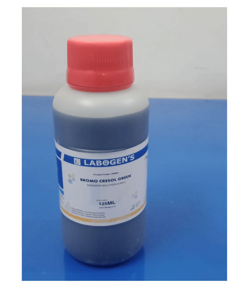     			LABOGENS BROMO CRESOL GREEN indicator solution (0.04%) 125 ML