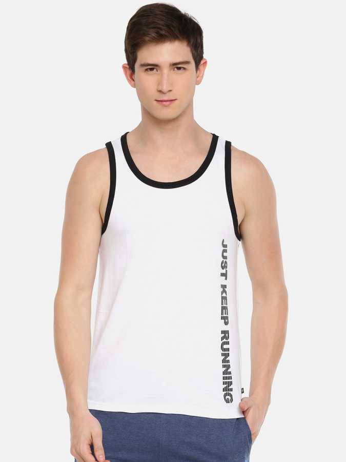 Dollar - White Cotton Blend Men's Vest ( Pack of 1 ) Dollar - White Cotton Blend Men's Vest ( Pack of 1 )