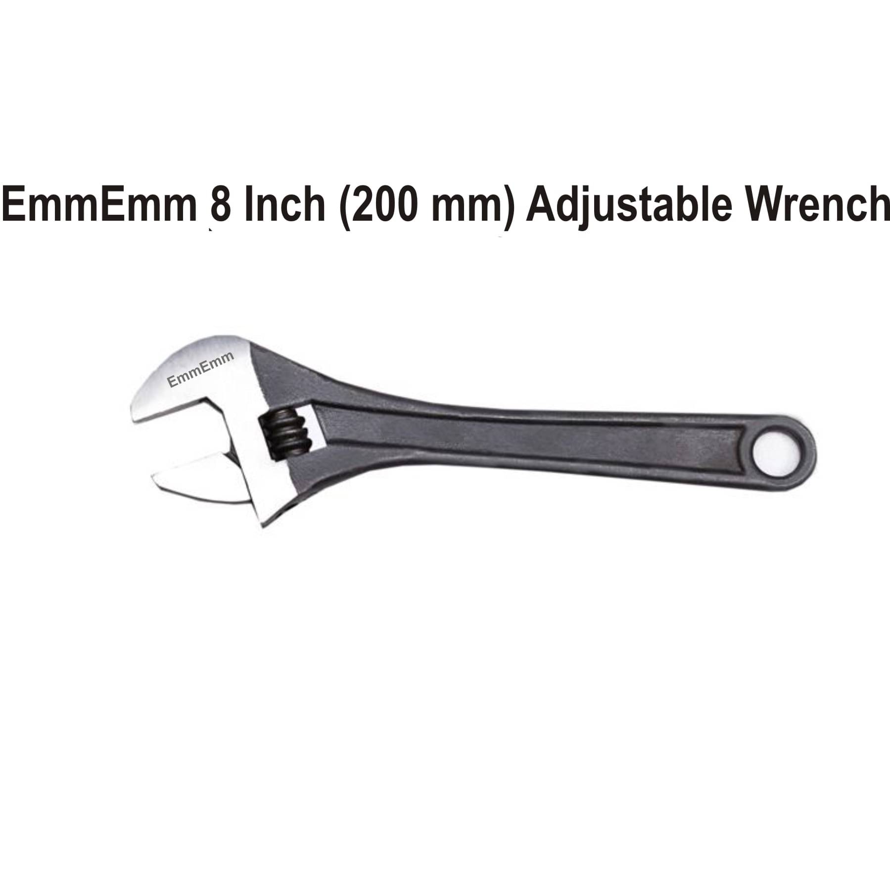     			EmmEmm Premium Quality 8 Inch Adjustable Wrench Drop Forged
