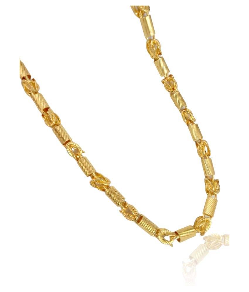     			KRIMO Gold Plated Chain ( Set of 1 )