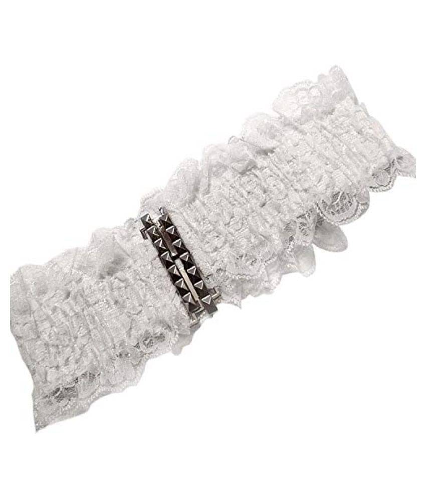     			Livosorb White Fabric Party Belt