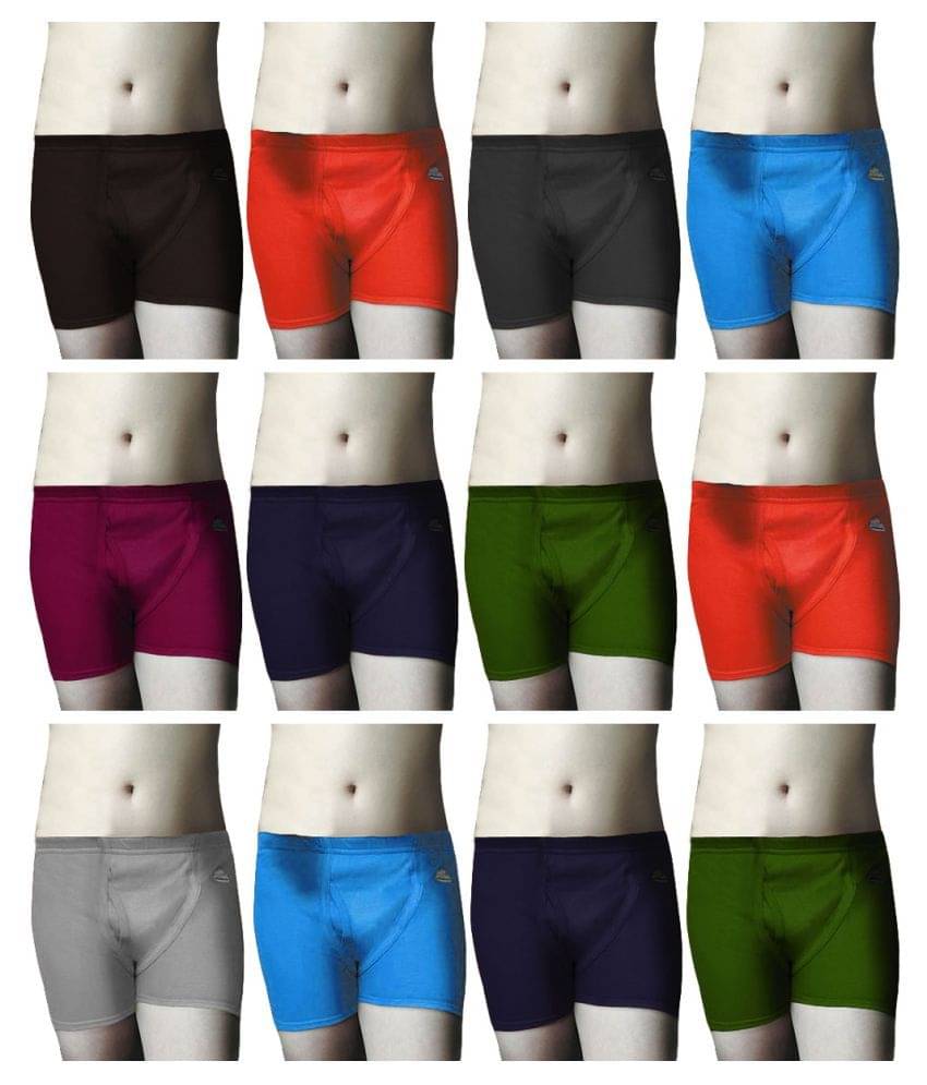 Rupa Frontline Interlock Cotton Multicolour Inner Elastic Drawers/Underwear for Kids/Boys - Pack of 12 Rupa Frontline Interlock Cotton Multicolour Inner Elastic Drawers/Underwear for Kids/Boys - Pack of 12