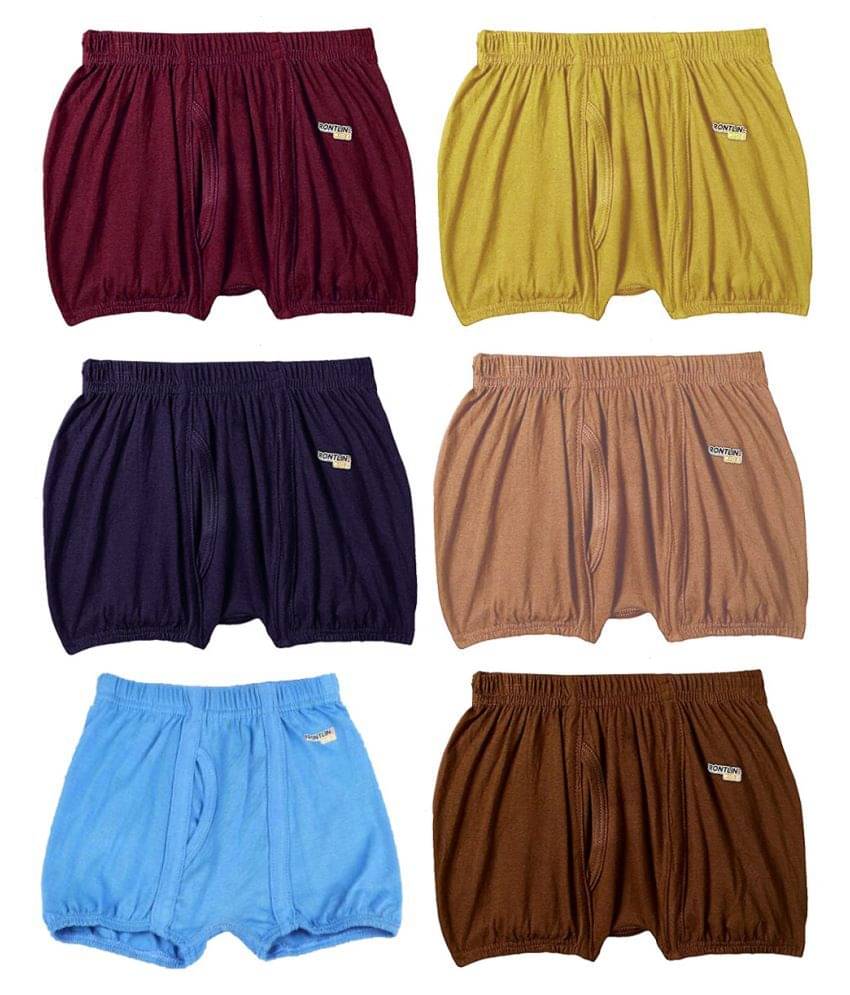 Rupa Frontline Macro Cotton Multicolour Inner Elastic Drawers/Underwear for Kids/Boys - Pack of 6     			Rupa Frontline Macro Cotton Multicolour Inner Elastic Drawers/Underwear for Kids/Boys - Pack of 6