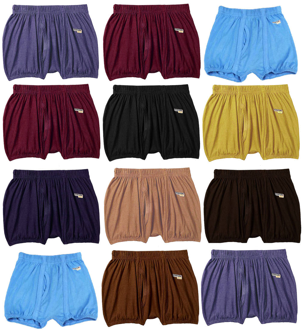 Rupa Frontline Macro Cotton Multicolour Inner Elastic Drawers/Underwear for Kids/Boys - Pack of 12 Rupa Frontline Macro Cotton Multicolour Inner Elastic Drawers/Underwear for Kids/Boys - Pack of 12