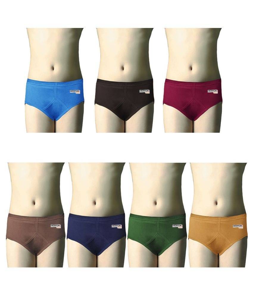     			Rupa Frontline V Cotton Multicolour V Briefs/Underwear for Kids/Boys - Pack of 7