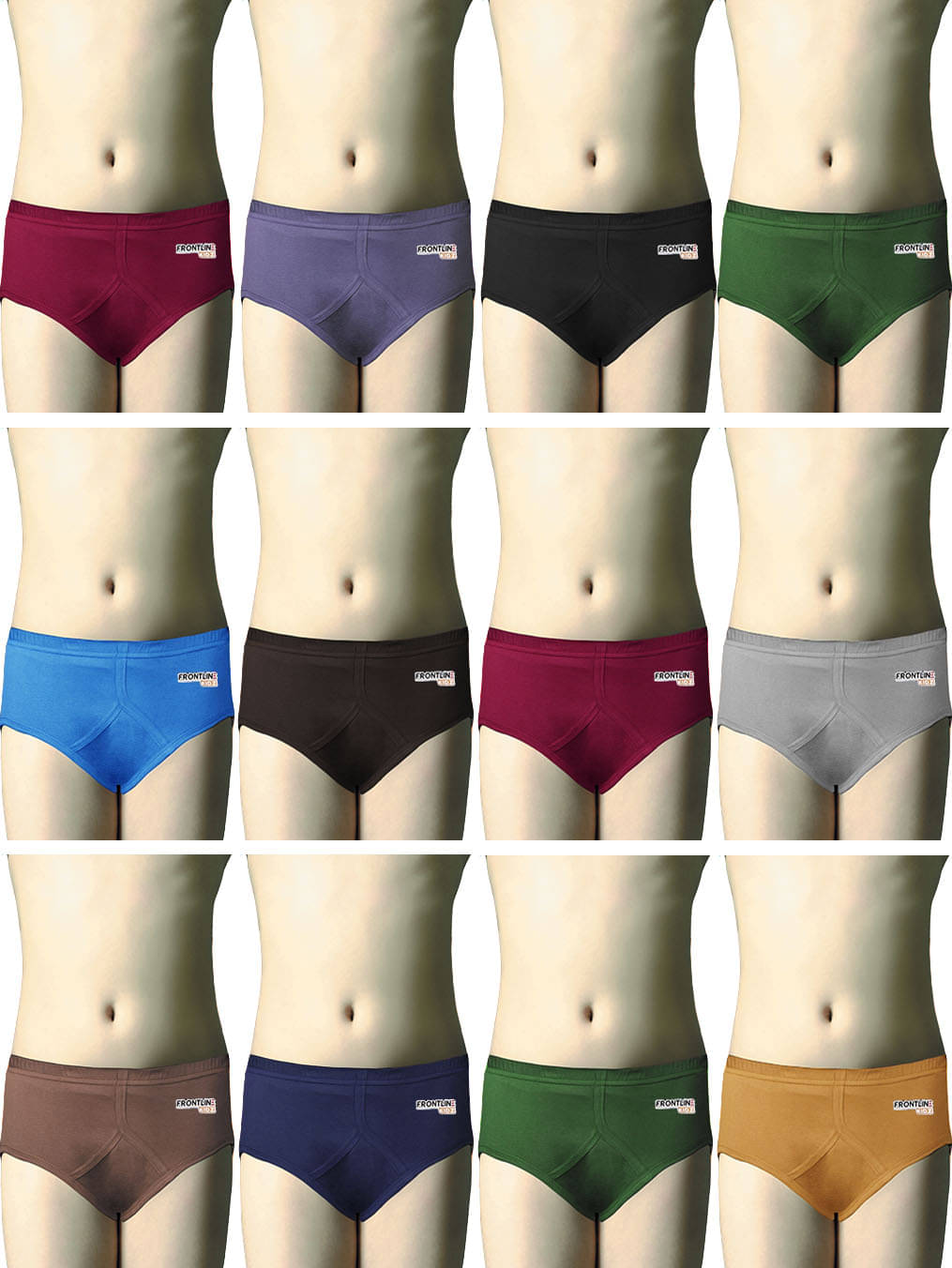 Rupa Frontline V Cotton Multicolour V Briefs/Underwear for Kids/Boys - Pack of 12 Rupa Frontline V Cotton Multicolour V Briefs/Underwear for Kids/Boys - Pack of 12